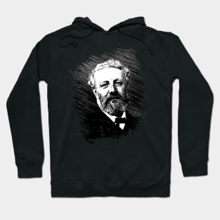 Science Fiction Visionary - Jules Verne Portrait 1 Hoodie